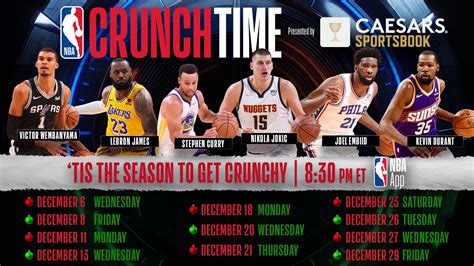 NBA CrunchTime: Full schedule and how to watch free with the NBA .
